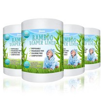 대나무 기저귀 라이너 (4롤)