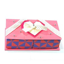 [종이종이]종이접기패키지 2칸 상자 하트 만들기재료 세트, 1인용