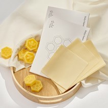 [오늘습관] 다시쓰는 친환경 밀랍랩 3매 (대+중+소) (업체별도, 다시쓰는 밀랍랩 S 1장 M 1장