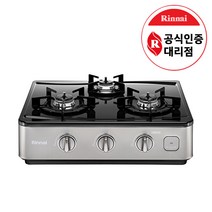 린나이 3구 가스렌지 RT-6502I, LPG(프로판가스)