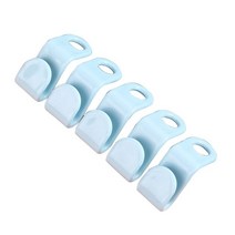 10pcs 의류 옷걸이 커넥터 후크 캐스케이딩 코트 걸이 버클 익스텐더 클립 공간 절약 옷장 저장 주최자, 푸른