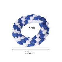 1pcs 물린 애완 동물 강아지 씹는 개 청소 치아 고양이 밧줄 매듭 공 mascotas 액세서리 재생, Round_1pcs random color | CHIN