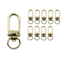 14K 골드 도금 D고리 키링 EG_01_03, 20개