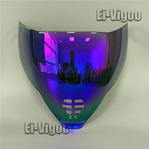 할리헬멧 할리데이비슨 오토바이 여름 헬멧 ICON 에어플라이트 바이저 실드 미러 페이스 헬멧용 교체, 9.Purple