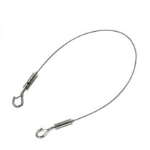 스테인레스 스틸 자동 와이어 로프 클램프 잠금 그림 전시회 걸이 장치 행거 액세서리, 2mm_0.5m(A)