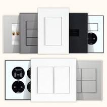 제일 전기 전등 스위치 커버 교체 방우형 매입 매립 콘센트 설치 맹커버 보조대 화장실 방우 덮개 1구 2구 3구 4구 5구 6구 인테리어 다크블랙 다크그레이 마그네슘, 37.인터넷8P2구+CATV 3방(중2개용)