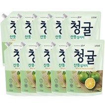 참그린 청귤 주방세제리필1kg, 1kg, 10개