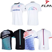 플라이파워 플파 배드민턴 아쿠아 티셔츠 화이트 블랙 요넥스 라켓소년단 테크니스트 이용대 황지만