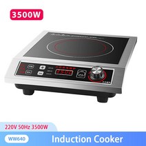 1구 원룸 하이라이트 고출력 스테인리스 스틸 인덕션 조리기 가정용 볶음 상업용 스토브 3500W, 한개옵션0