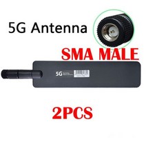 Eoth 1 2 피스 5g 안테나 12dbi sma male wlan wifi 5ghz pbx iot 모듈 라우터 tp 링크 신호 수신기 고 이득, 2피스 MALE