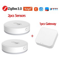 Tuya Zigbee 온도 습도 센서 배터리 실내 습도계 Alexa Google Assistant 스마트 제어 시스템, 07 Set 2