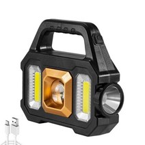 led 초강력 사냥용 써치라이트 후레쉬 USB 충전식 LED COB 손전등 고출력 서치라이트 휴대용 태양 스포트라이트 토치 조명 방수 야외, 변하기 쉬운