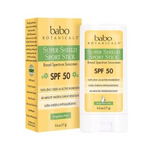 바보보타니컬스 슈퍼 실드 스포츠 스틱 선스크린 SPF50 무향, 17g, 1개