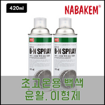 나바켐 BN SPRAY 초고온용 백색 윤활 이형제 420ml 속건성용