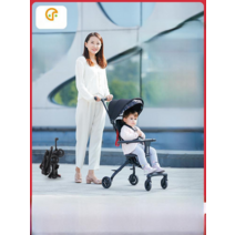 프리미엄 트라이크 유모차 양방향 접이식, favorbaby정글그린 3D시트쿠션백팩