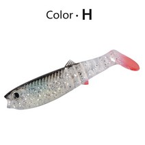 MEREDITH Cannibal Baits 80mm 100mm 125mm 인공 소프트 낚시는 Wobblers 루어 실리콘 쉐이드 웜베이스 미, CHINA_80mm 10pcs, 08 H_01 80mm 10pcs