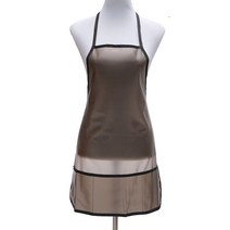 반투명 식당 수산시장 방수 앞치마 블랙 70cm