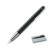 LAMY 스튜디오 만년필 + 잉크카트리지 5p 세트 2021, EF, 블랙 포레스트