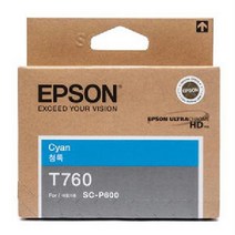 엡손 SC-P600 정품잉크 T7602 CYAN, 단품