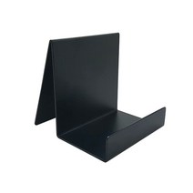 [VF-30] 스틸 블랙 미니 거치대 / 철제 지갑 받침대 경사형 상품 진열대 미니 선반 소품 전시 정리대 브로셔 꽂이 홀더 매장집기 잡화 소도구 디스플레이