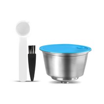 휴대용캡슐커피머신 핸드 드립 에스프레소 ICafilas 리필 어댑터 돌체 구스토 커피 캡슐 우유 포드 Geino Mahcine용 스테인리스 스틸, [06] 1, 06 1