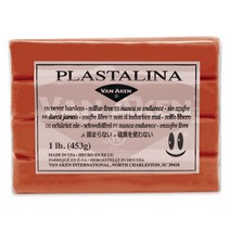 전문가용 유점토 Plastalina 453g Van Aken, 적토색(Terra Cotta)