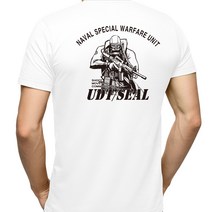 네이비멀티샵 쿨드라이 반팔 UDT/SEAL 저격수(흰/검)