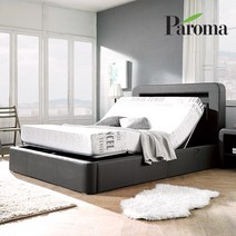 파로마 브릭스 LED 모션베드 침대   150T 매트리스, 모카그레이