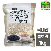 2020년 국산 햇 늘보리 1kg 잡곡/국내산보리/늘보리/보리/햇늘보리/국산늘보리/늘보리쌀/보리쌀/국산보리/2020년산, 단일 수량