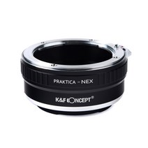 K& F 컨셉 렌즈 어댑터 Praktica-NEX 펜타콘 PB B 마운트 소니 호환 E NEX 카메라 a1 ZV-E10 FX30 A7R2 A7S, 01 소니 호환 E 마운트, 1개