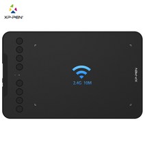 [해외]XP-Pen Deco Mini7W 7 인치 무선 드로잉 태블릿 그래픽 태블릿 틸트 전자 8192 지원 Windows Mac Android Art, 검은 색, CN