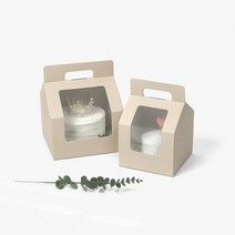 하우스 그레이지 투명케이크상자 (x 5개), 피치사각, 5개