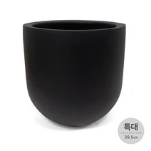 플라스틱 FRP 라운드화분 원형 대형 거실 화분, 블랙