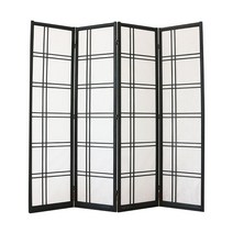 한옥문 한옥 파티션 한지 전시 원목 라탄 공간분리, C타입 200×43 4장