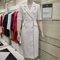 린 SH04 바이어스더블버튼원피스 LGOPLE9100(WH)