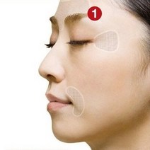 주름패치 얼굴 관리 테잎 이마테이프 미간 스티커, T자형 주름테이프