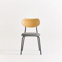 식당 매장 카페 컬러감 예쁜 원목 등받이 쿠션 디자인 의자 유럽 편안한 바, 블랙네추럴