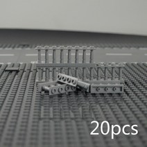 한글타자기 수동 옛날 레트로 빈티지 인테리어 소품 도시 친구의 집 MOC 부품 울타리 계단 사다리 빌딩 블, 36 20pcs
