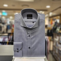 NC불광점 예작**멋진 셔츠 특급세일**영해보이는 디자인 면혼방 와이드카라 네이비 솔리드 슬림핏 긴팔 셔츠 YJ1FBS106NY