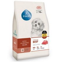 피니키 유기농 가수분해 알러지사료 소고기 2kg +피니키랜덤샘플3개, 2.5kg, 소