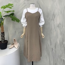 [행복여] 베리 하트 브이 라인 플레어 뷔스티에 원피스