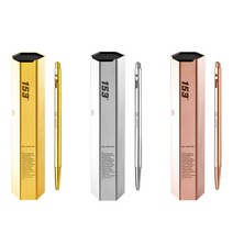 모나미 153 골드 0.7mm 고급볼펜 / 각인가능, 0.7mm 리필심 옐로우골드