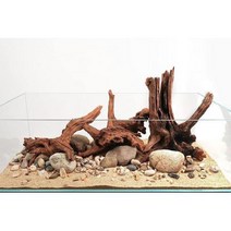 반려용품 LANDEN Panna 수족관 장식용 천연 유목 민물 수조(30-35.6cm(12-14인치) 30-35cm) 테라리움, Panna Driftwood, one option