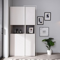 엔트리 멀티수납 키큰 수납장 400, 웜그레이