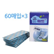 일명제약 그린세이프 홈라이프 모기 매트 에스 60매 x 3통, 3개
