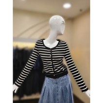 ((지컷))스트라이프 코튼 가디건 7223140602 뉴코아일산