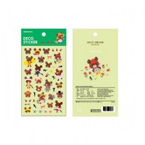 1+1 베어스스쿨 투명스티커 재키 92x150mm, 7개
