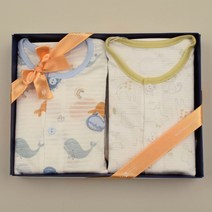 [압소바] 여름내의 다트7부내의(블루)엘빈7부내의 선물포장 (2AXB103P6)