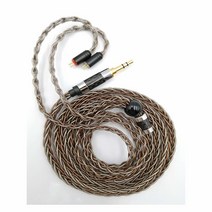 Senlee 8 코어 싱글 크리스탈 구리 실버 포일 업그레이드 이어폰 케이블 2PINMMCX 커넥터, 3.5MM Plug_2Pin