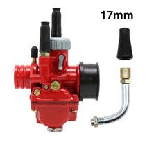 오토바이 기화기 ZSDTRP-모델 PHBG DS 레이싱 엘보 튜브 기화기 17mm 21mm DIO JOG 50cc BWS100 용, 04 17mm red